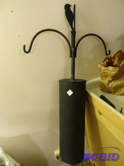 lot 270 image: Squirrel Baffel With Hangers for Bird Feeders...