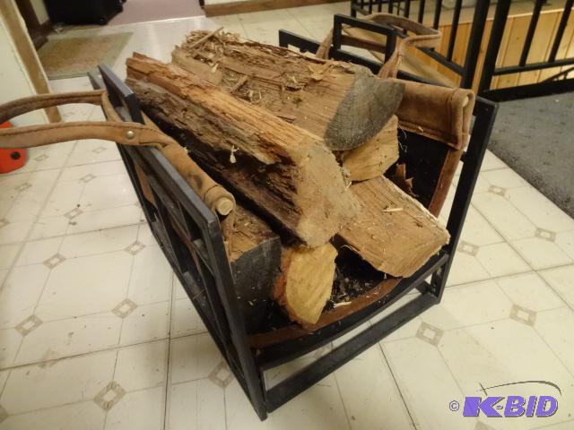 lot 303 image: 2 Fire Wood HoldersCarriers. Wood Not Includ...