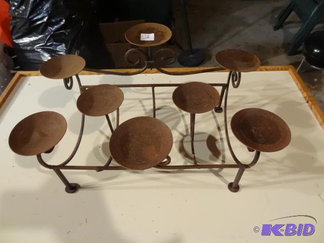 lot 58 image: In Fire Place Pillar candle Holder...