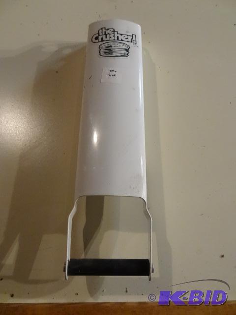 lot 63 image: Wall mount can crusher...