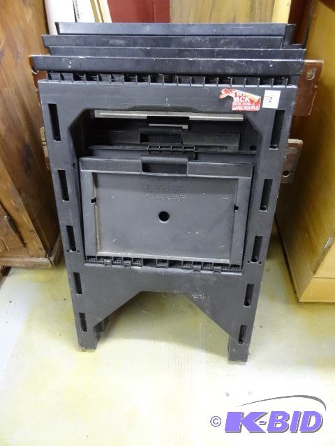 lot 73 image: 2 Plastic Folding Saw Horses...
