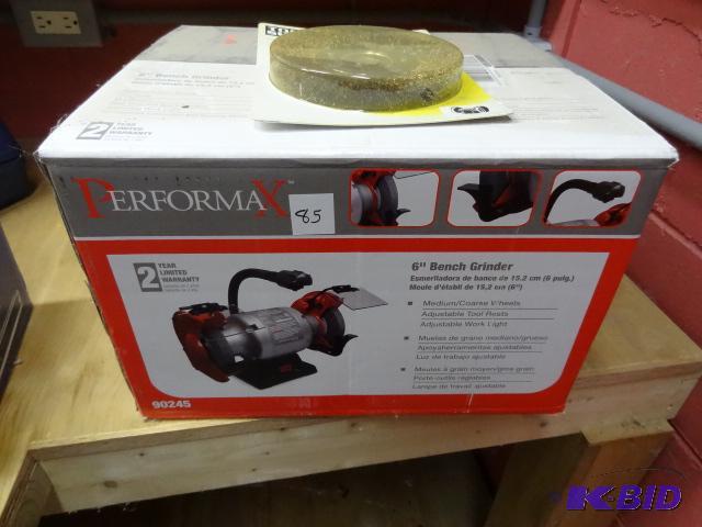 lot 85 image: Performax 6" Bench Grinder New in Box 6&...