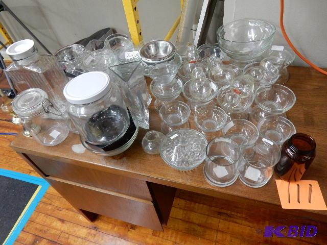 lot 111 image: Misc. Glass ware