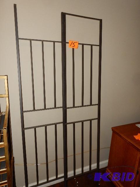 lot 15 image: 2 metal wall displays