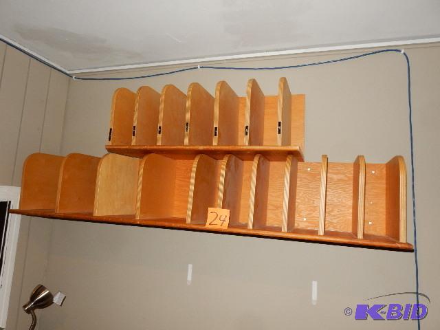 lot 24 image: Solid wood organizer