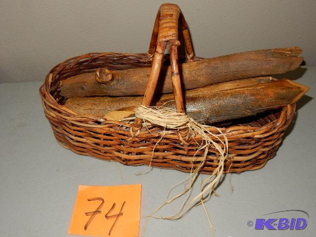 lot 74 image: Sticks and Basket