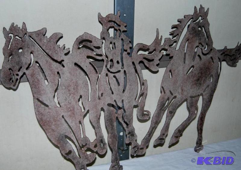 River of Goods Wild Horses Metal Wall Art, ha...