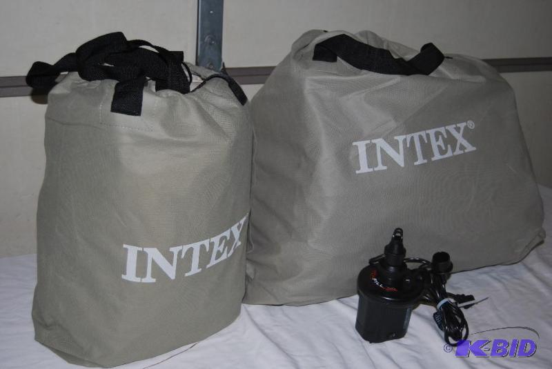 Intex Queen Comfort Frame Bed, built in headb...