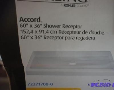 lot 18 image: New Sterling Accord 60" Shower Receptor ...