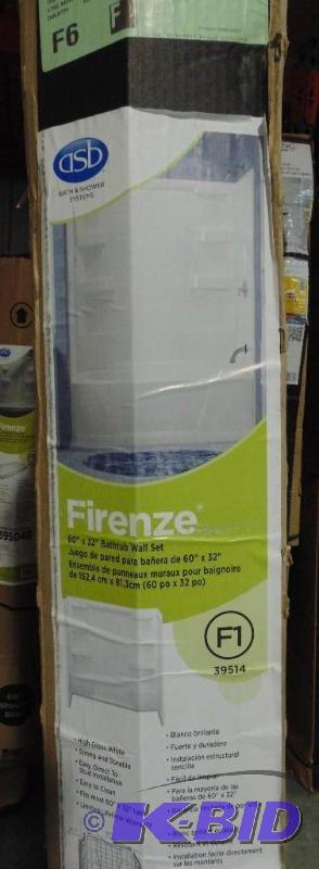 lot 25 image: New ASB Firenze 60" x 32" Bath Tub ...