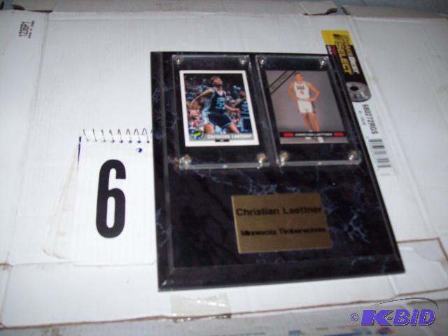 Christian Laettner Basketball Card Plaque...