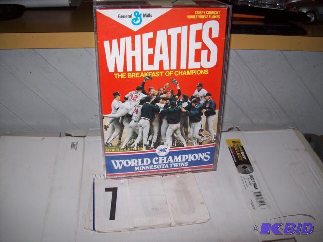 1987 Twins World Series Champs Wheaties Box -...