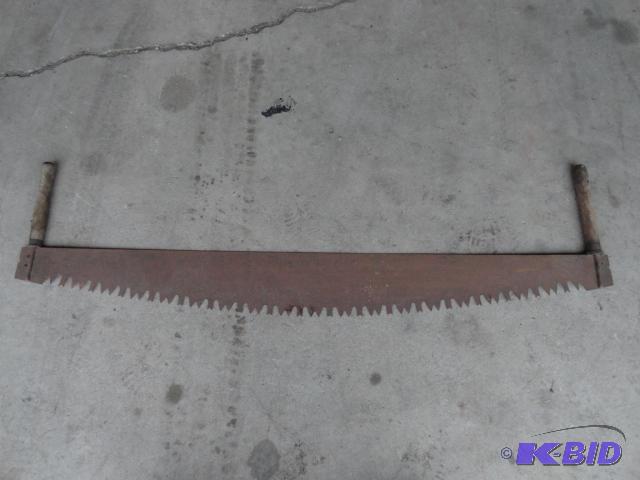 lot 121 image: Large two person hand saw 60"...