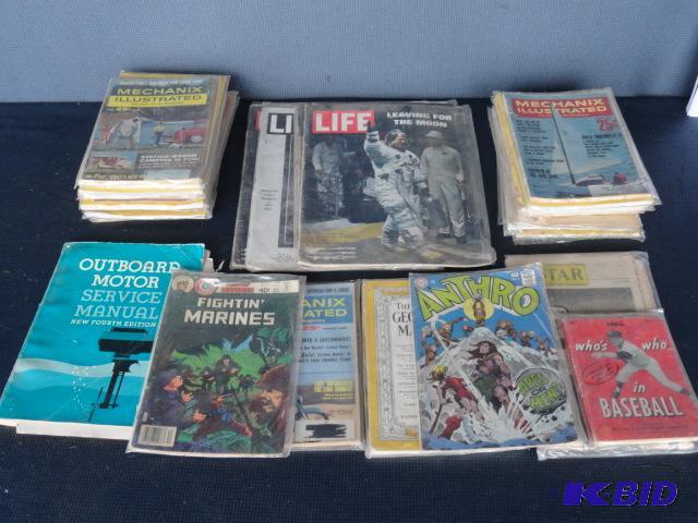 lot 137 image: 1940s-1980s magazines National Geographic,...