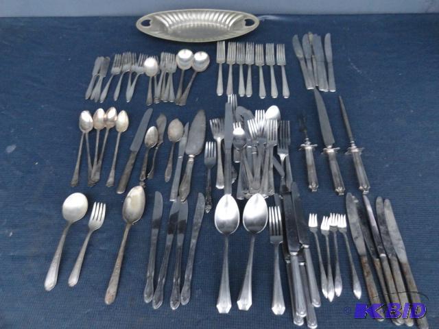 lot 166 image: Silverware Silver plated, stainless steel, s...