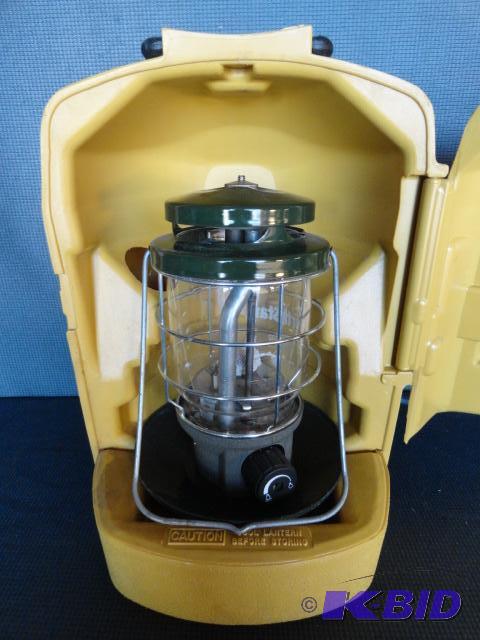lot 223 image: Coleman Northstar propane camp light with cas...
