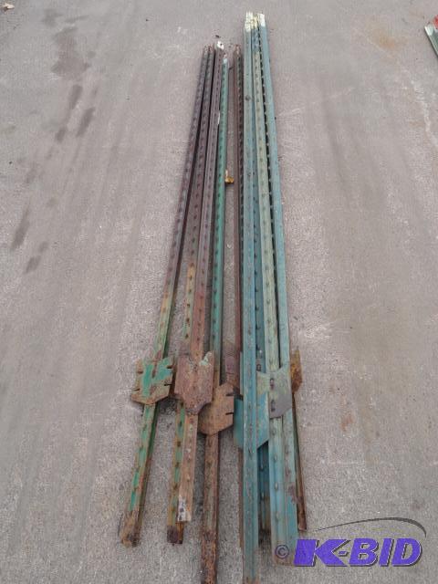 lot 5 image: Steel fence post Five 7, five 6, ten total...