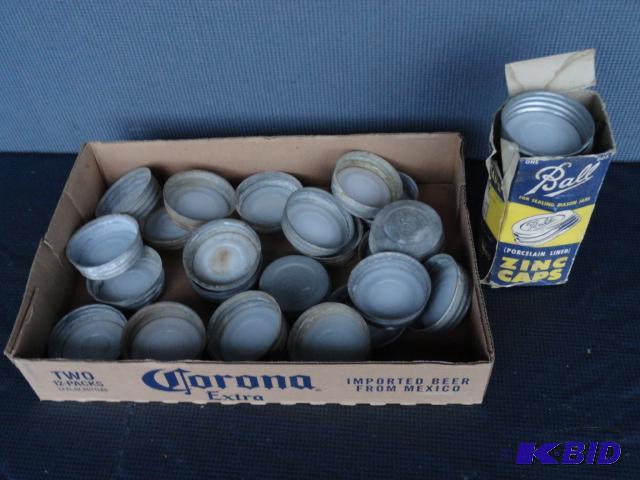 lot 61 image: Porcelain lined Zinc caps- 12 new in box...