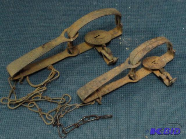 lot 66 image: Victor traps, one marked 2...