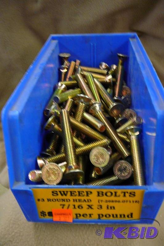 Sweep Bolts 11 lbs #3 Round Head 716 x 3&quo...