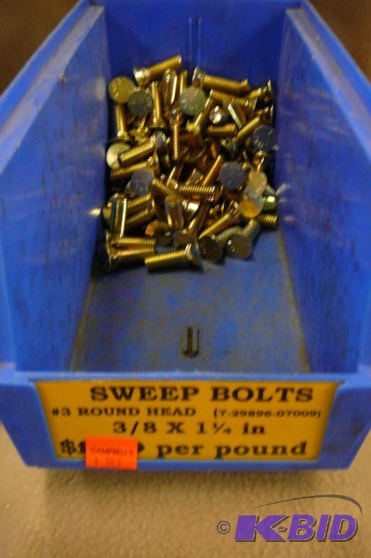 Sweep Bolts 4 lbs #3 Round Head 38 x 1 14&q...