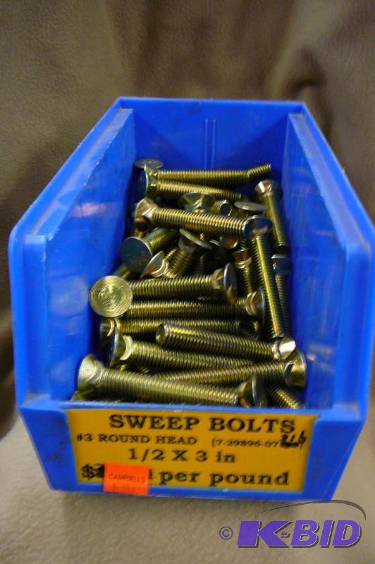 Sweep Bolts 10 lbs #3 Round Head 12 x 3&quot...
