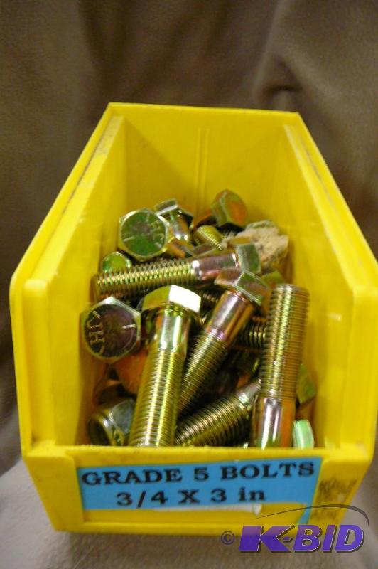 Grade 5 Bolts 12 lbs 34 x 3&quot...