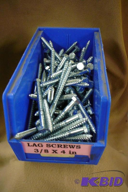 Lag Screws 10 lbs 38 x 4&quot...