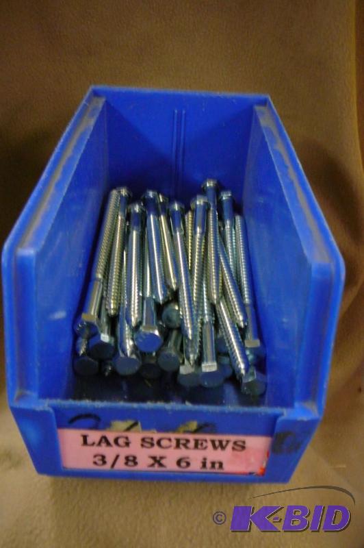Lag Screws 6 lbs 38 x 6&quot...