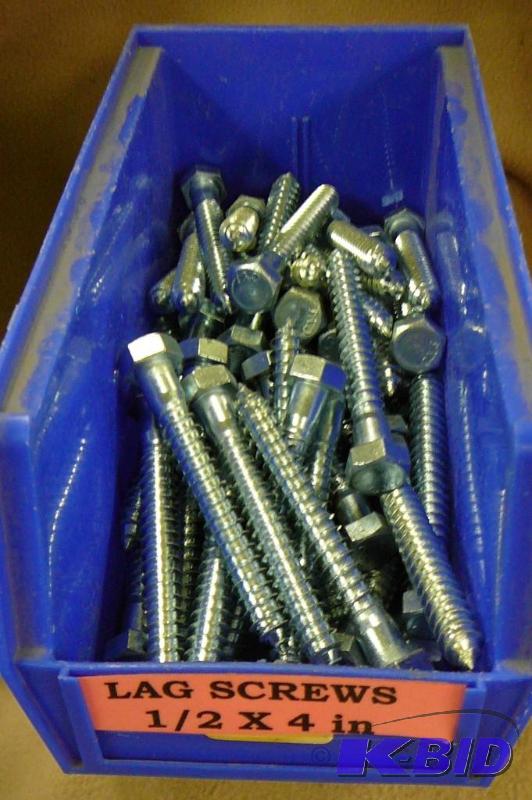 Lag Screws 10 lbs 12 x 4&quot...