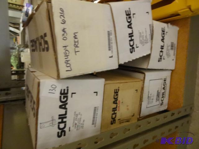 lot 130 image: Misc Schlage Door Parts...