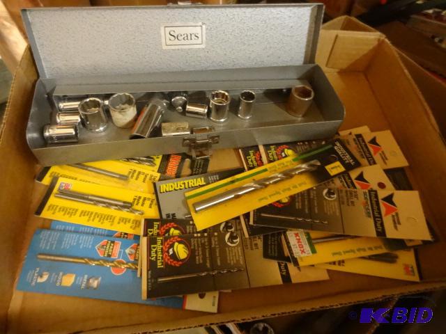lot 160 image: Misc Sockets, Misc Drill Bits and Taps...