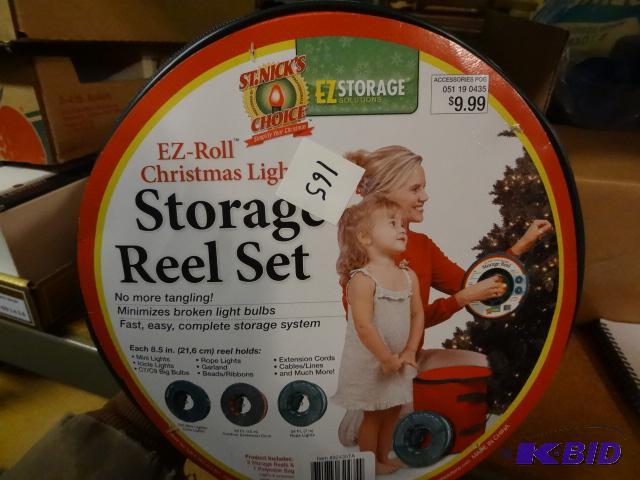 lot 165 image: EZ Roll Christmas Light Reel Set....
