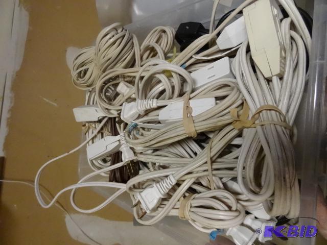 lot 18 image: Box of Misc Extension Cords...