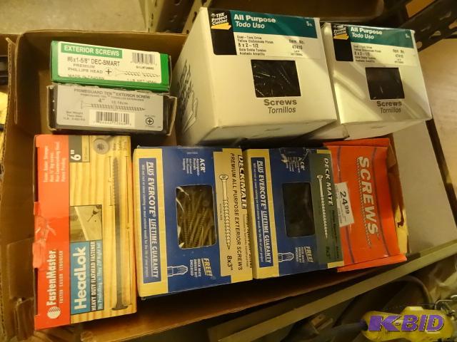 lot 199 image: Box of Misc Screws...