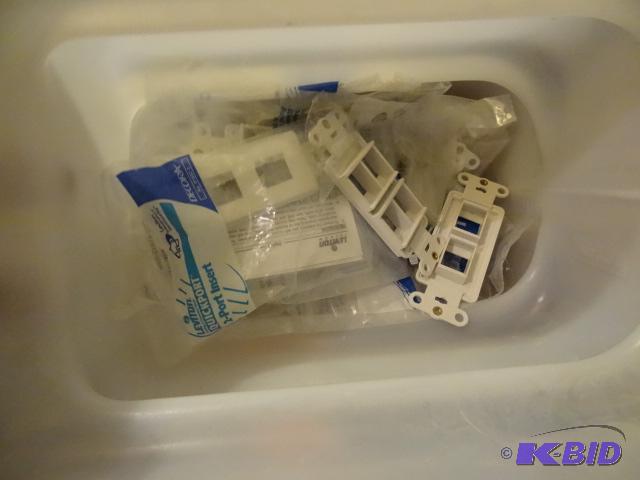 lot 236 image: 5 Bin of Misc Electrical Supplies...