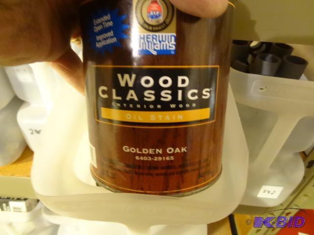 lot 241 image: Misc Oil Stain, golden Oak and Classic Cherry...