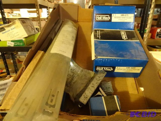 lot 257 image: Drawer Slides, Hall Mack Recessed Soap Holder...