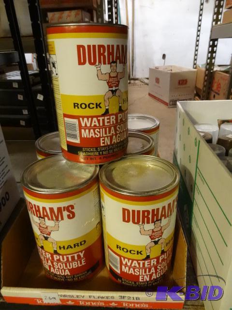 lot 269 image: Durhams Rockhard Water Putty, 7 Cans...