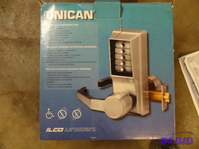 lot 272 image: Unican Mechanical Push Button Lock Assembly. ...