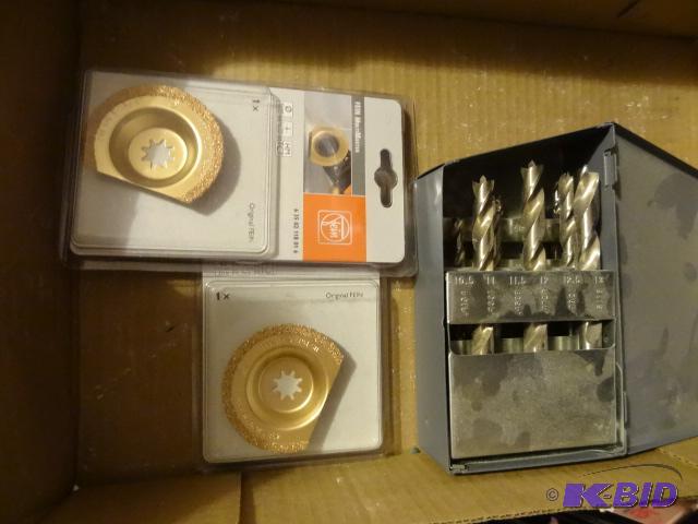 lot 276 image: Misc Drill Bits. Fein Multimaster Qty 2...