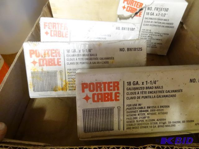 lot 29 image: Porter Cable and Hitachi Finish Nails...