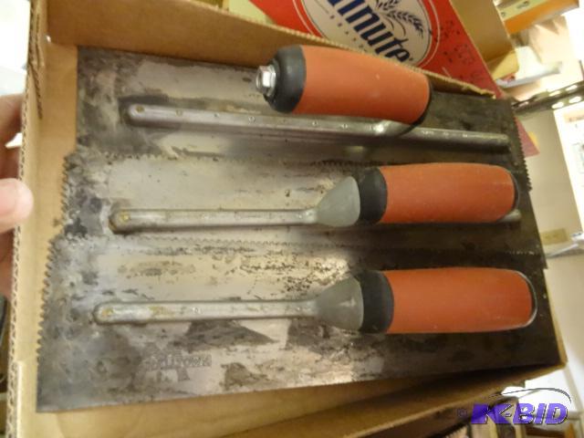 lot 301 image: 3 Tile Trowels...