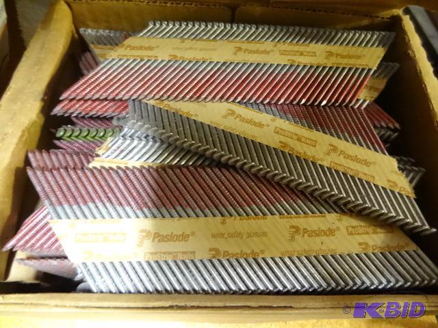 lot 303 image: Paslode 3&quot Ring Shank Nails...