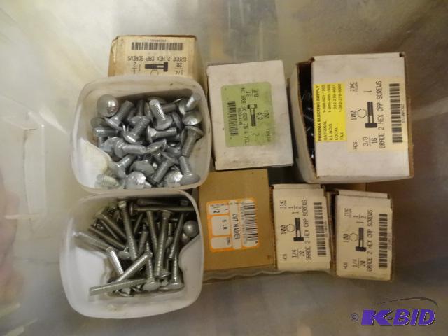 lot 311 image: Bin of Misc Bolts...