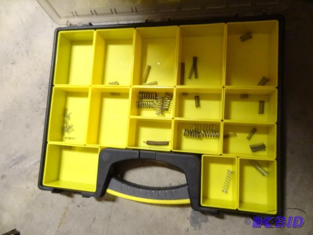 lot 314 image: Stanley Hardware Bin with Springs...