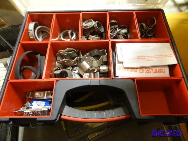 lot 318 image: Work Force Hardware Bin with Misc Electrical ...