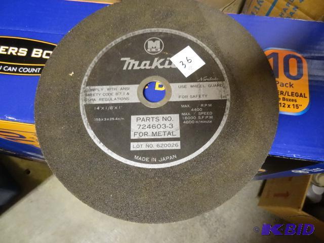 lot 36 image: 2 Makita 10&quot Saw Blades for Metal...