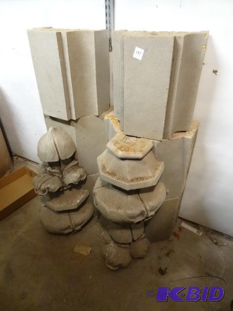 lot 387 image: Terra Cotta Outdoor Building Decorations off ...