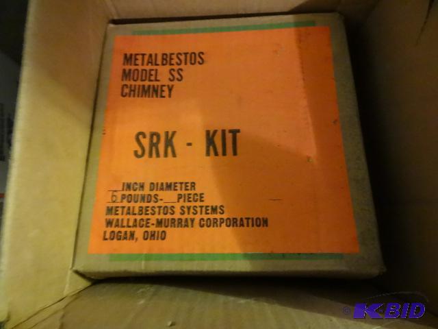 lot 388 image: Metal Bestos Model SSChimney 5RK Kits Qty 3, ...